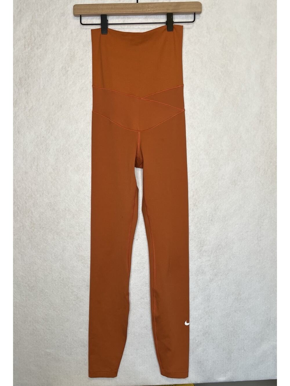 Nike One Tall Extra High Wasted Leggings Burndt Orange Size Extra Small XS Texas